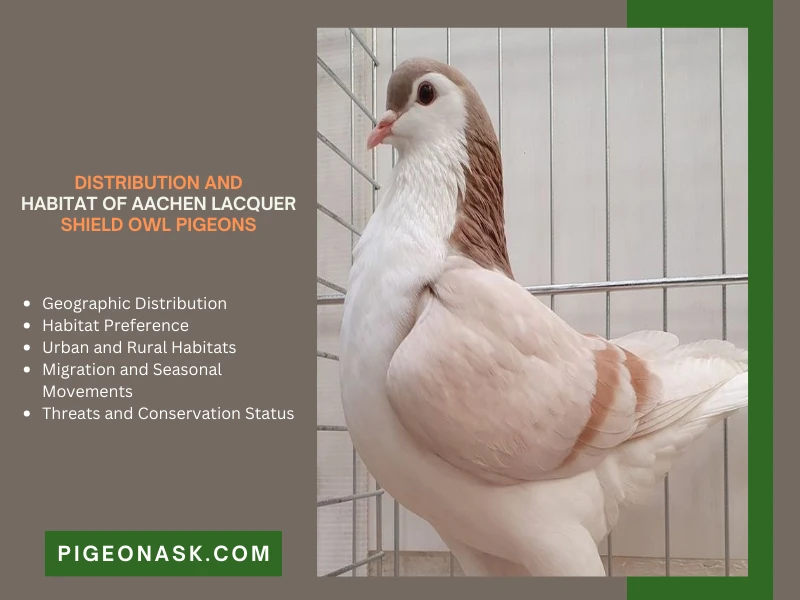 Distribution and Habitat of Aachen Lacquer Shield Owl Pigeons